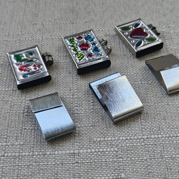 Lot of Taweez Pendant Necklace Fashion Jewelry Silver Tone Tabej Set of 3 Handm - Picture 6 of 9